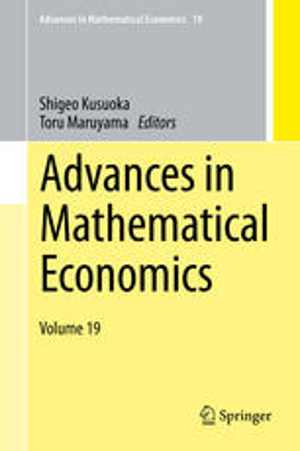 [PDF] دانلود کتاب Advances In Mathematical Economics Volume 19, 2015