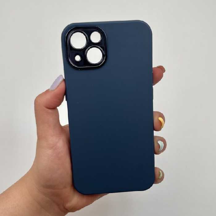 قاب گوشی iPhone 13 آیفون متال کیس سیلیکونی رنگ آبی کد 82857