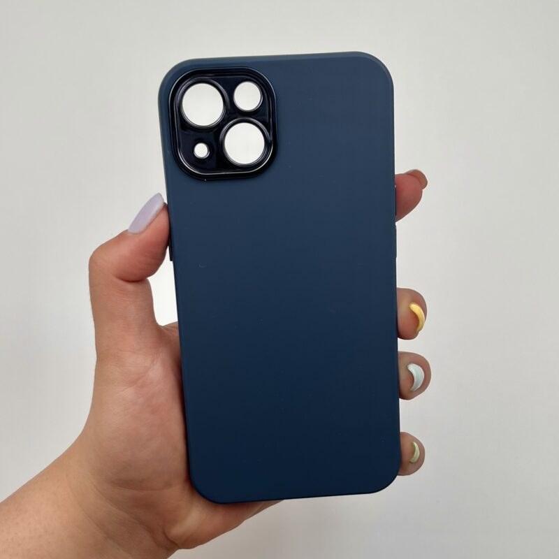 قاب گوشی iPhone 13 آیفون متال کیس سیلیکونی رنگ آبی کد 82857