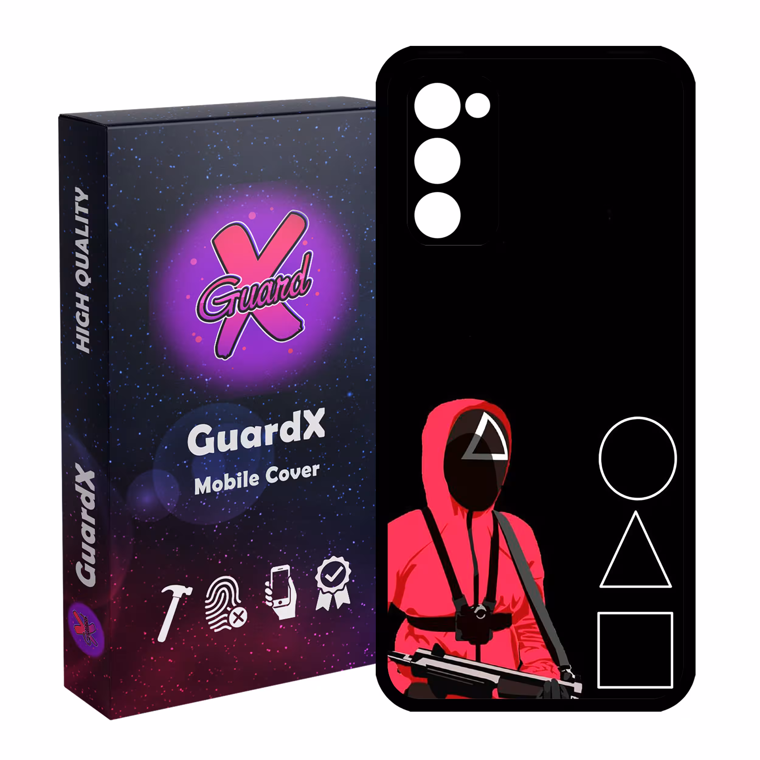 کاور گارد ایکس طرح Squid Game مدل Glass10410 مناسب برای گوشی موبایل سامسونگ Galaxy S20 FE
