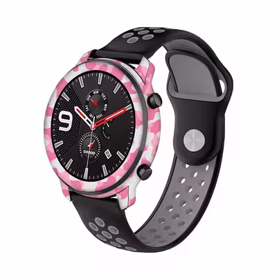 برچسب ماهوت طرح Army Pink مناسب برای ساعت هوشمند شیایومی Amazfit GTR 47mm