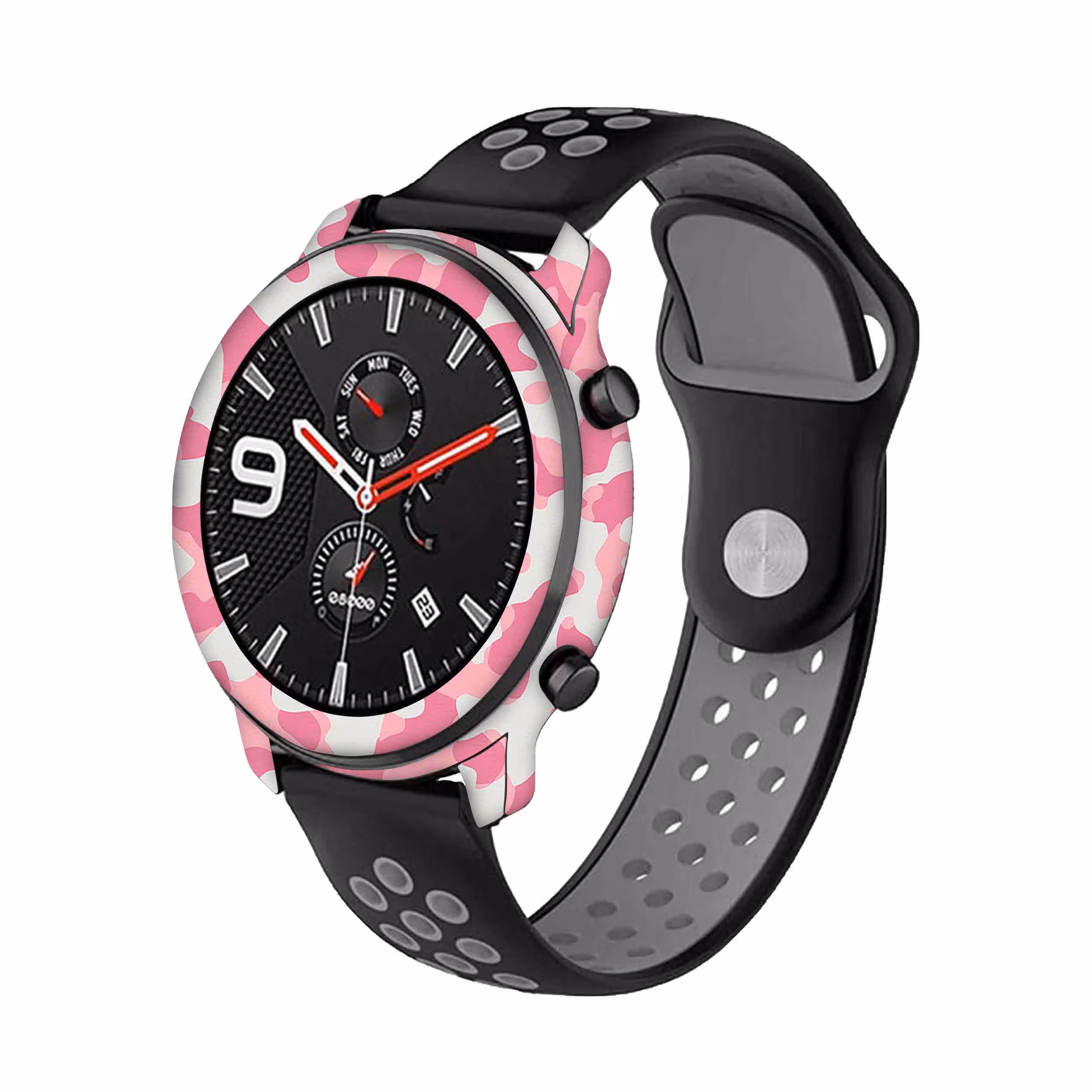برچسب ماهوت طرح Army Pink مناسب برای ساعت هوشمند شیایومی Amazfit GTR 47mm