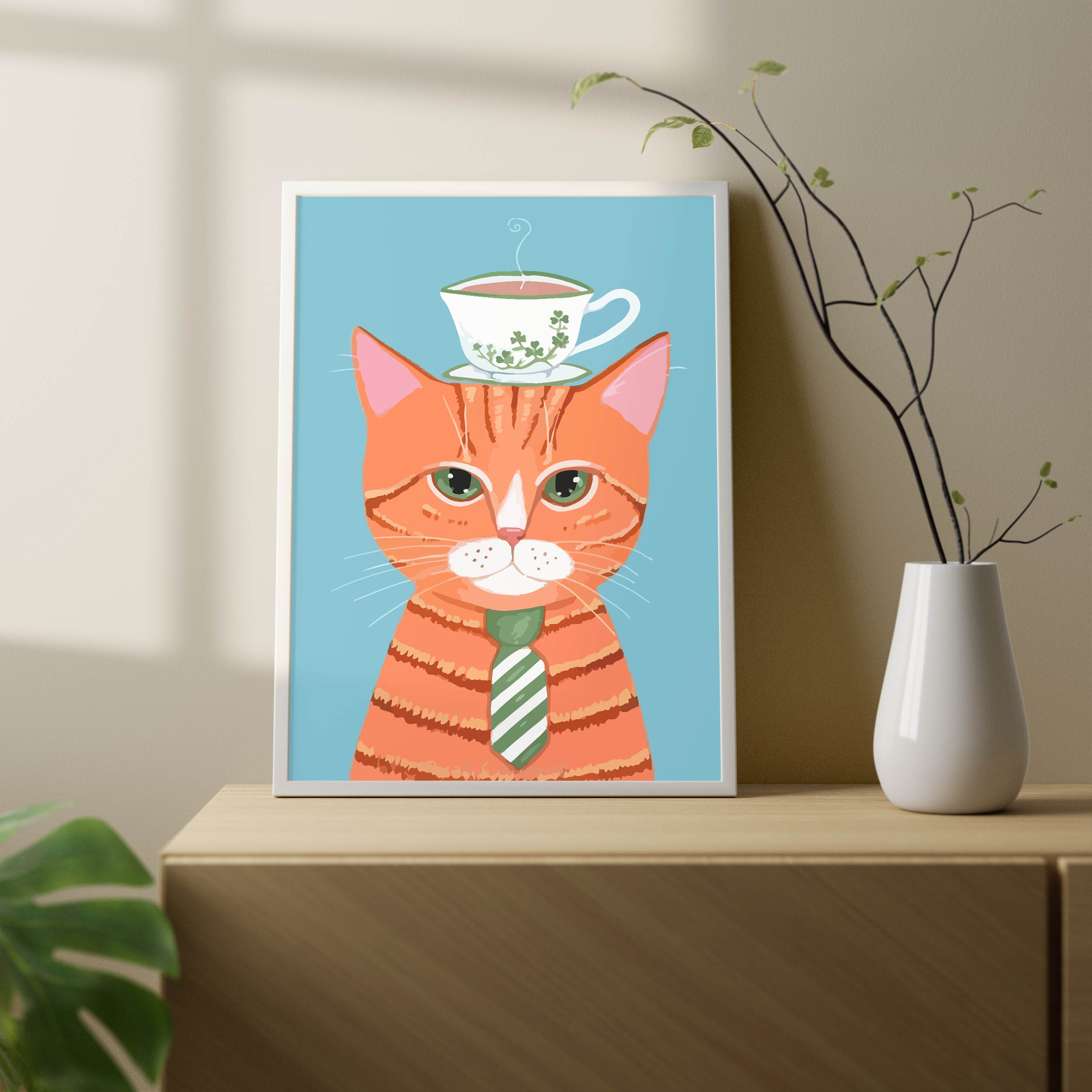 تابلو مدل گربه مینیمال کد el11