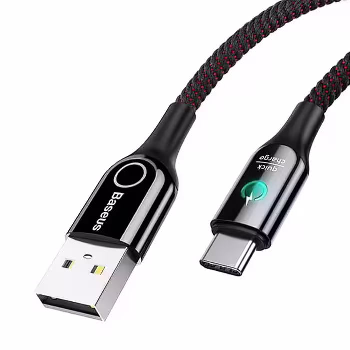 کابل تبدیل USB به USB-C باسئوس مدل C-Shaped طول 1 متر | کالا مکس
