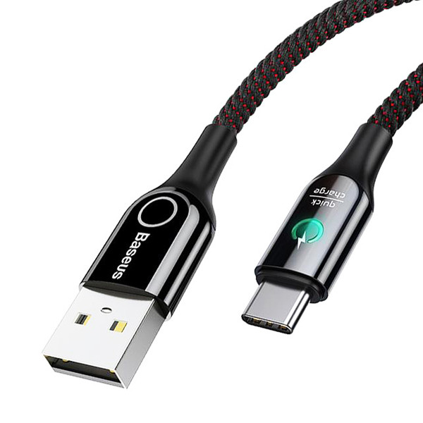 کابل تبدیل USB به USB-C باسئوس مدل C-Shaped طول 1 متر | کالا مکس
