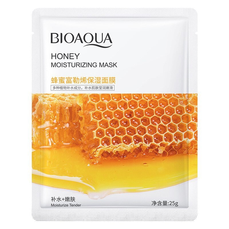 ماسک صورت ورقه ای(نقابی) آبرسان عسل بیوآکوا BIOAQUA