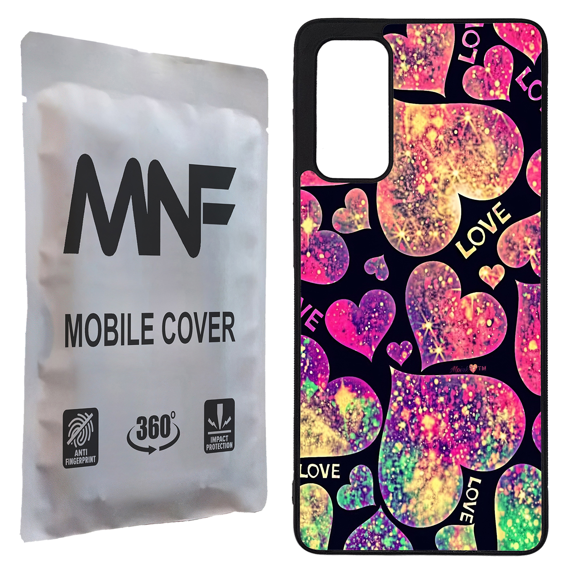 کاور ام ان اف طرح قلبی LOVE کد P-011 مناسب برای گوشی موبایل سامسونگ Galaxy S20 FE