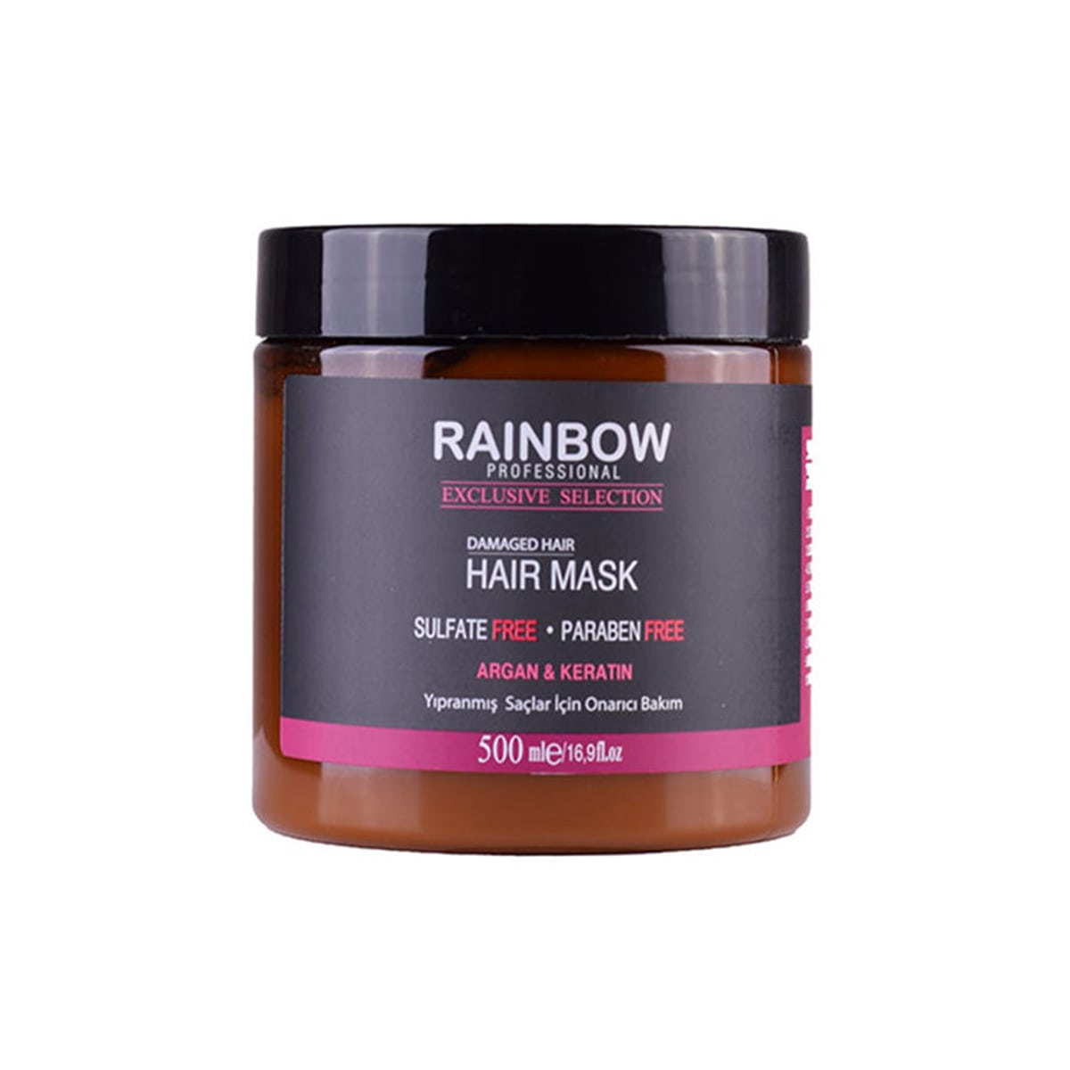 ماسک مو رینبو داخل حمام آرگان و کراتین فری سولفات Rainbow