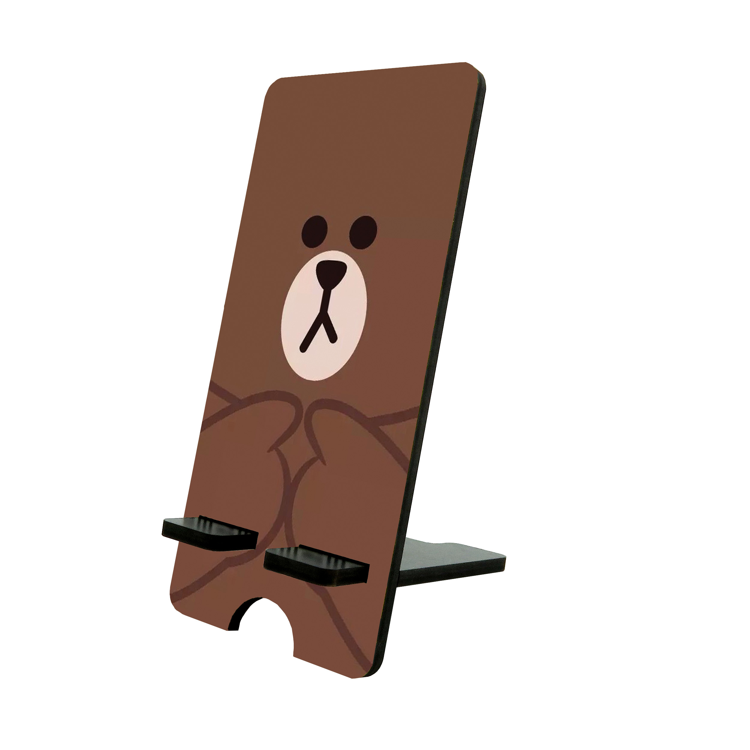 پایه نگهدارنده گوشی موبایل و تبلت طرح خرس استیکر لاین کد 7032276 