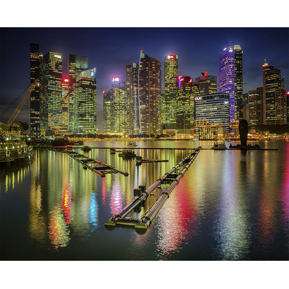 تابلو شاسی طرح زیباترین عکس های جهان- آسمان شب نیویورک کد 73