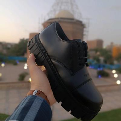 کفش مردانه لوفر fendi مشکی براق کیفیت بالا