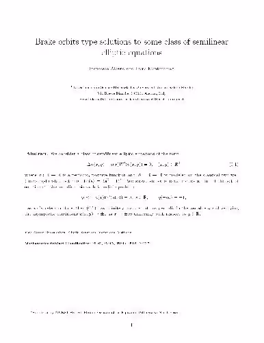 خرید و دانلود نسخه کامل کتاب Brake orbits type solutions to some class of semilinear elliptic equations