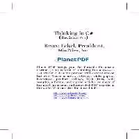 خرید و دانلود نسخه کامل کتاب Thinking in C#