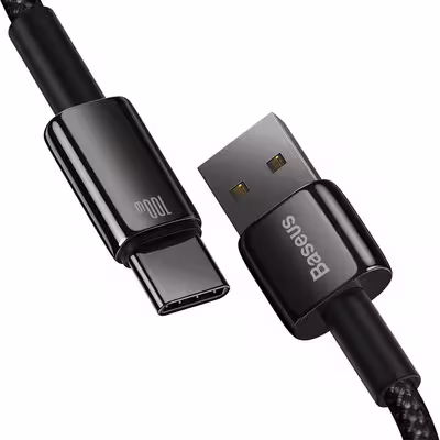 کابل USB به USB-C باسئوس مدل Tangstan New Pack طول 2 متر