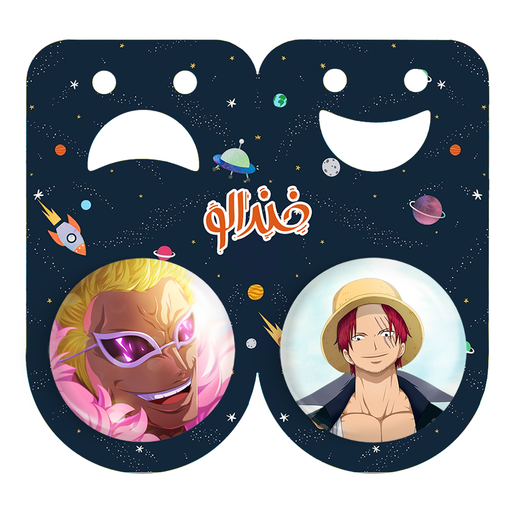 پیکسل خندالو مدل شنکس و دون کیشوت دوفلامینگو انیمه وان پیس کد 1144011437 مجموعه 2 عددی