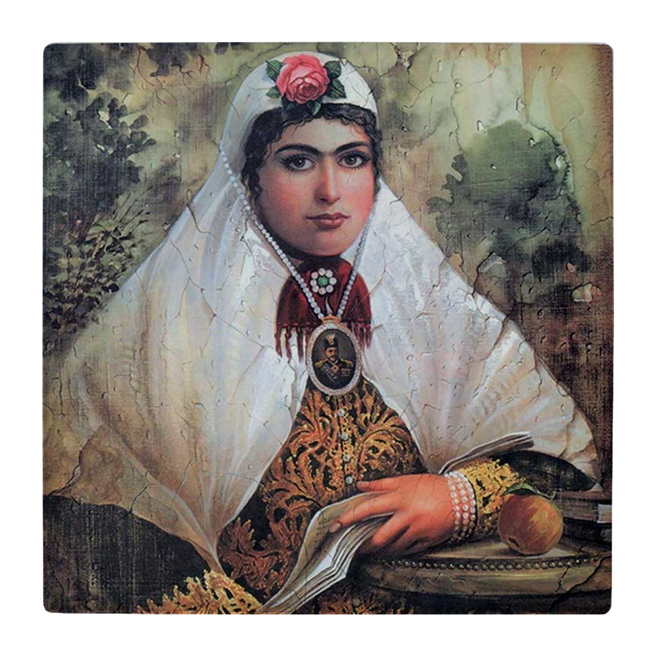 کاشی کارنیلا طرح بانوی ایرانی کد wk359