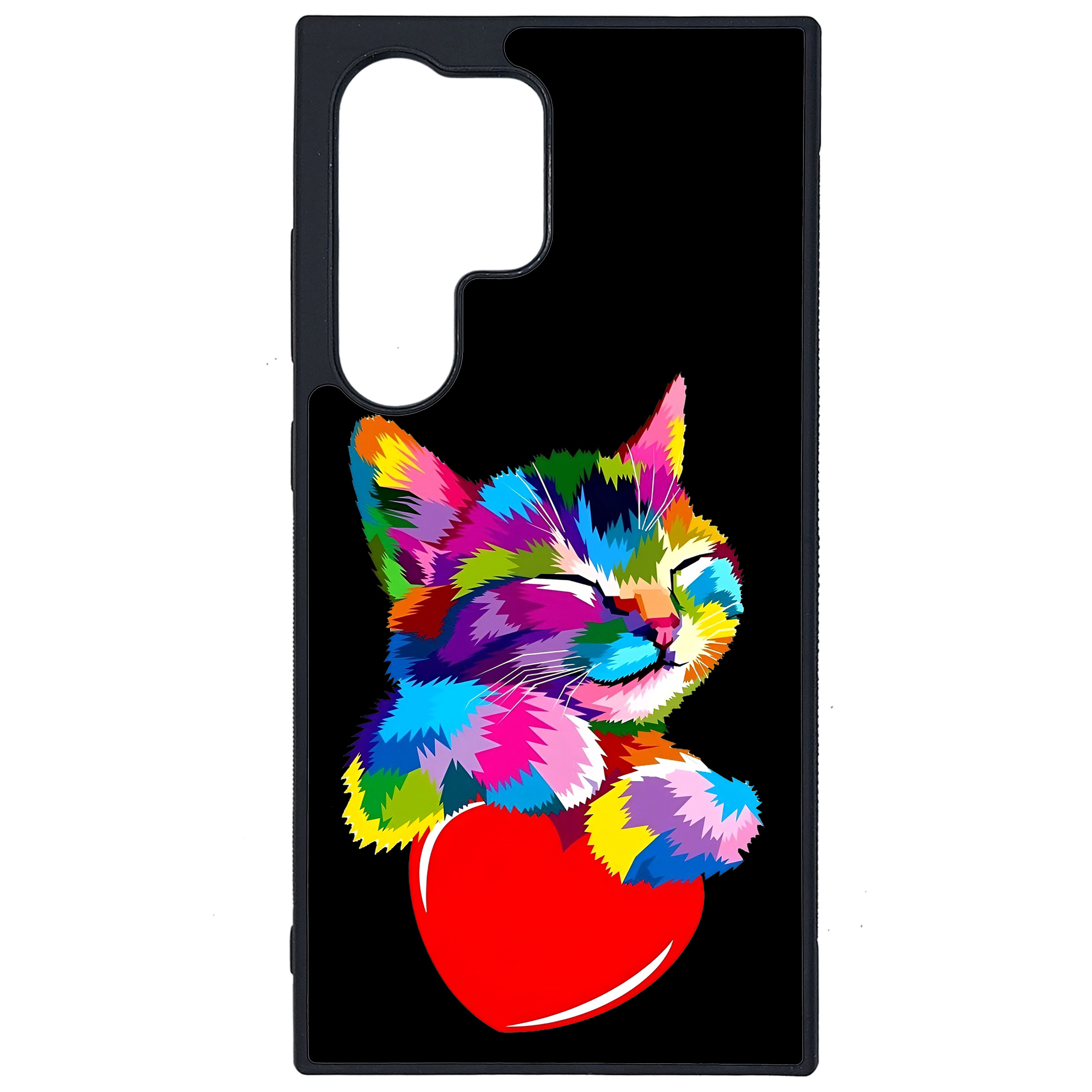 کاور طرح گربه کد G-041 مناسب برای گوشی موبایل سامسونگ Galaxy S24 Ultra | دیجی قاب دونی