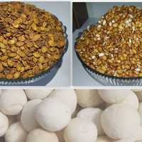 پک مغز بادام کوهی شیرین شده،تخمه هندوانه دو آتیشه نمکی آبلیمویی،کشک گرد گوسفندی