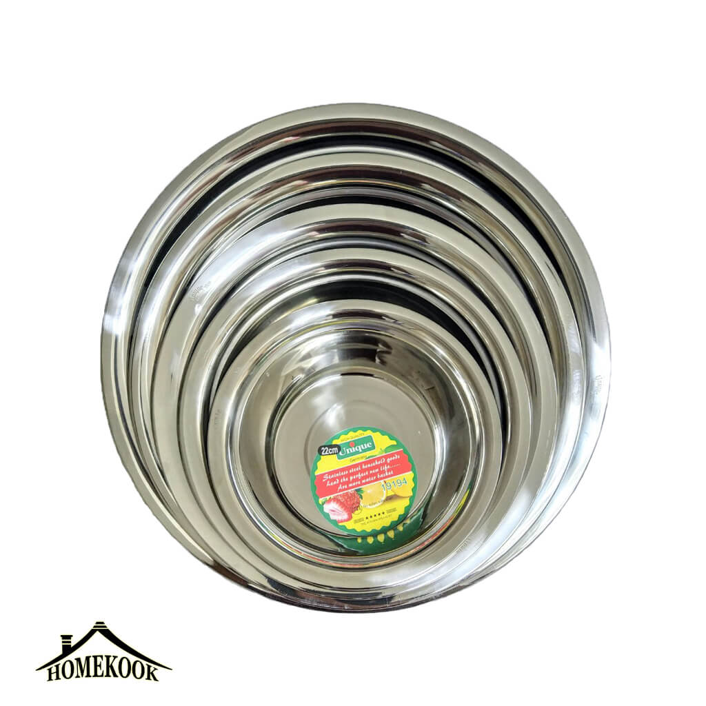 سرویس لگن استیل 5 پارچه یونیک