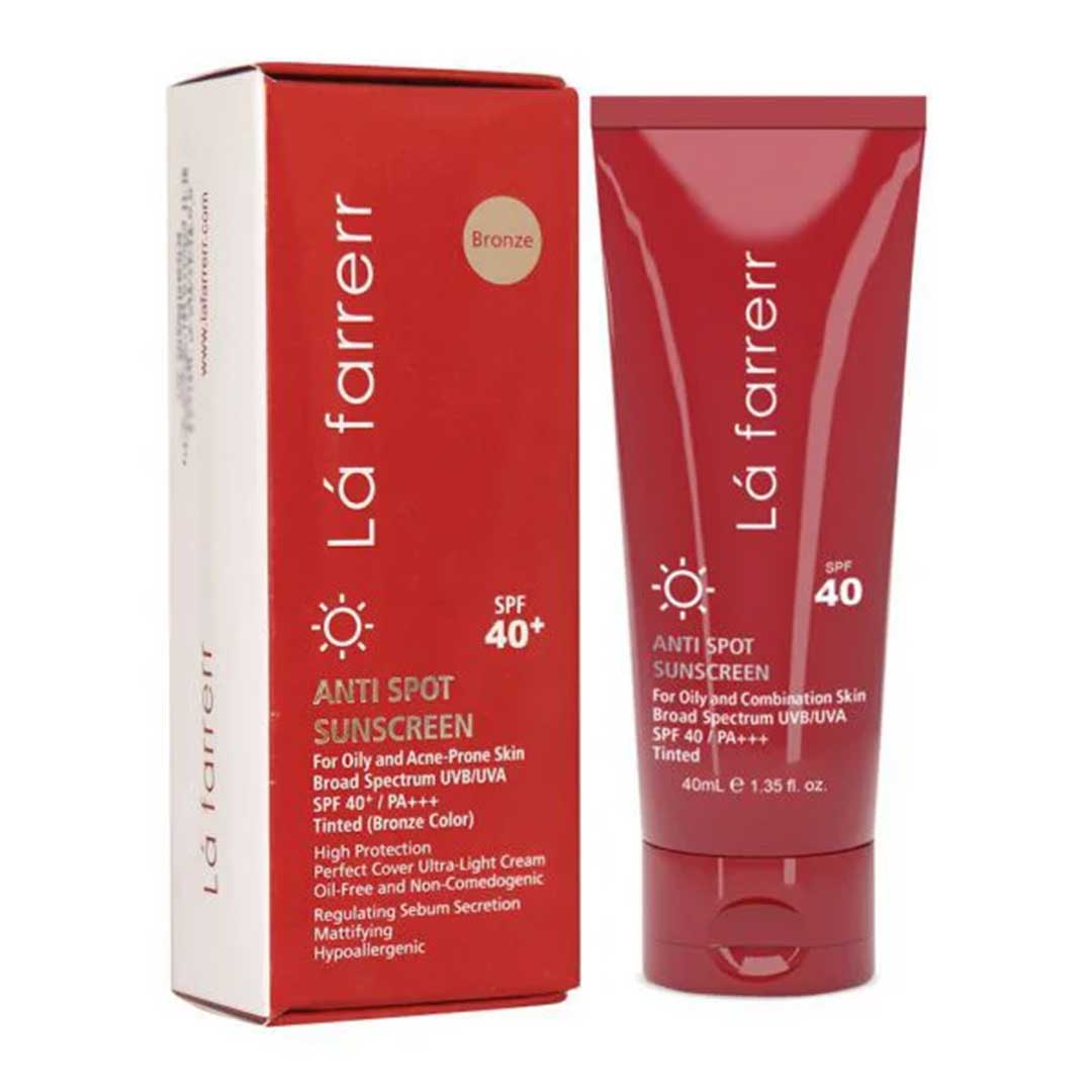 ضدافتاب پوست چرب روشن spf40 لافارر