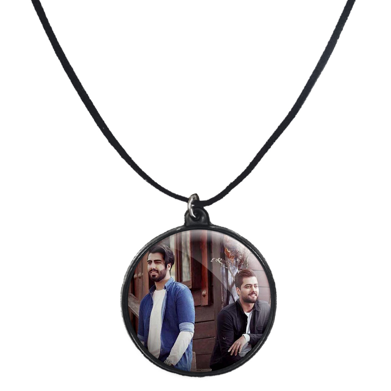 گردنبند پرمانه طرح ماکان بند کد pmb.8580 مدل دو طرفه