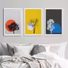 تابلو مدل Sun Seasons کد m2530-w مجموعه 3 عددی