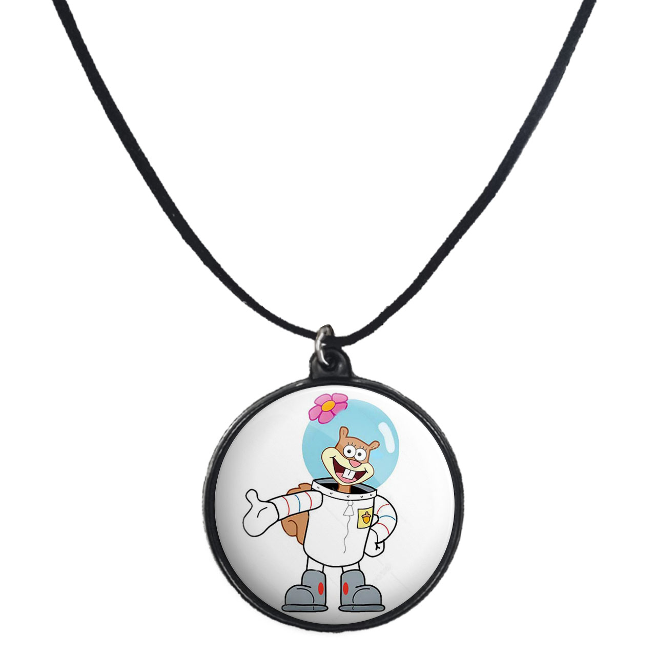 گردنبند پرمانه طرح باب اسفنجی کد pmb.1602 مدل دو طرفه