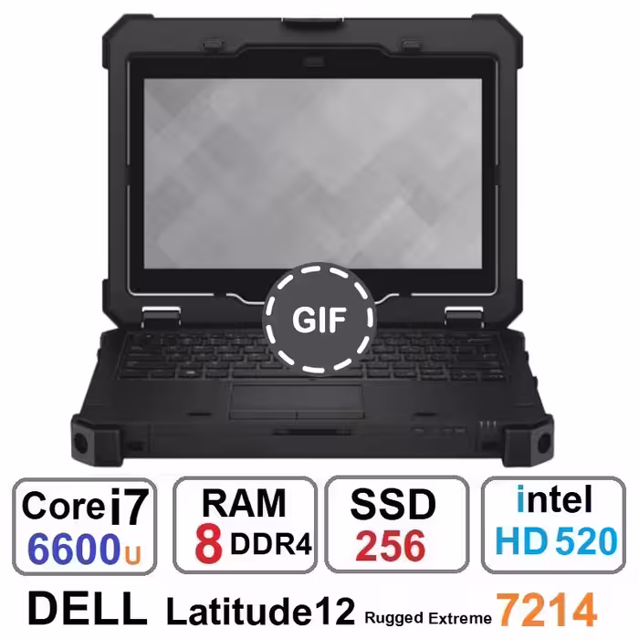 لپ تاپ نظامی Dell Latitude 12 Rugged Extreme 7214
