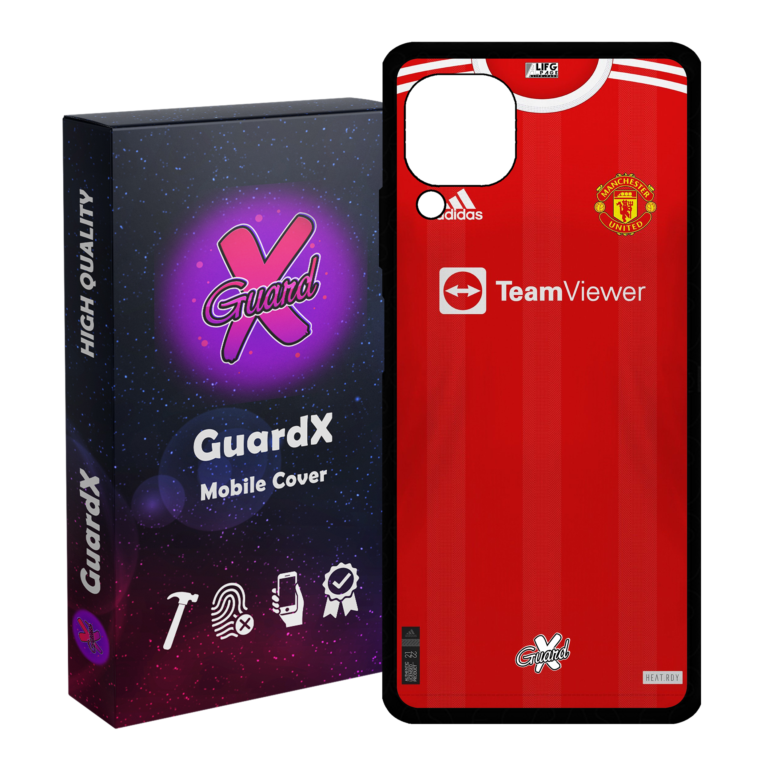 کاور گارد ایکس طرح منچستر یونایتد مدل Glass10376 مناسب برای گوشی موبایل هوآوی Nova 7i / Nova 6 SE / P40 Lite