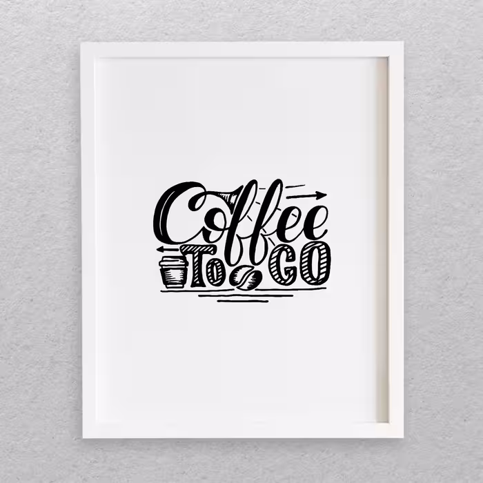 تابلو مدل نوشته انگلیسی طرح COFFEE کد 717