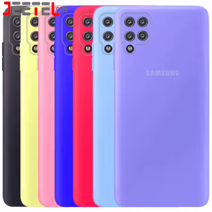 کاور سیلیکونی تک رنگ اورجینال Samsung Galaxy A12 مدل پاک کنی اصل (متریال ویتنام)