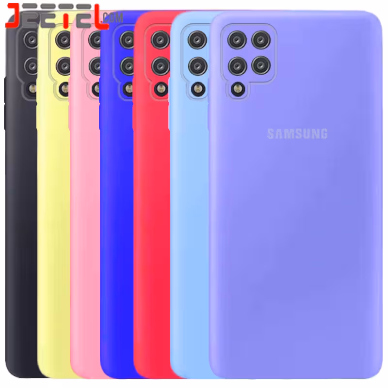 کاور سیلیکونی تک رنگ اورجینال Samsung Galaxy A12 مدل پاک کنی اصل (متریال ویتنام)