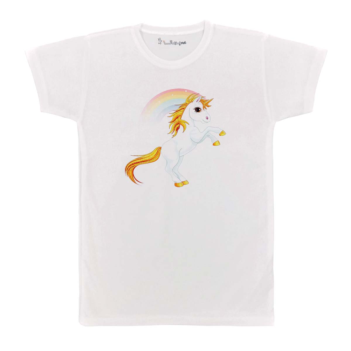 تی شرت بچگانه پرمانه طرح Unicorn کد pmt.3105