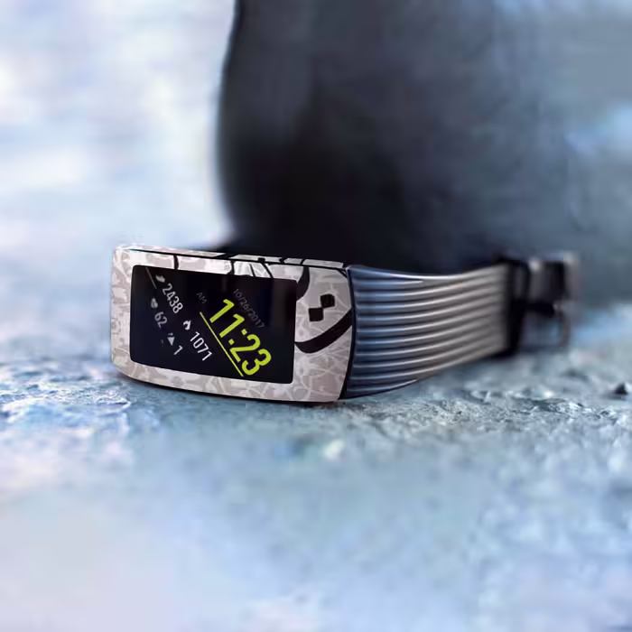 برچسب ماهوت طرح Nastaliq-2 مناسب برای ساعت هوشمند سامسونگ Galaxy Gear Fit 2 Pro