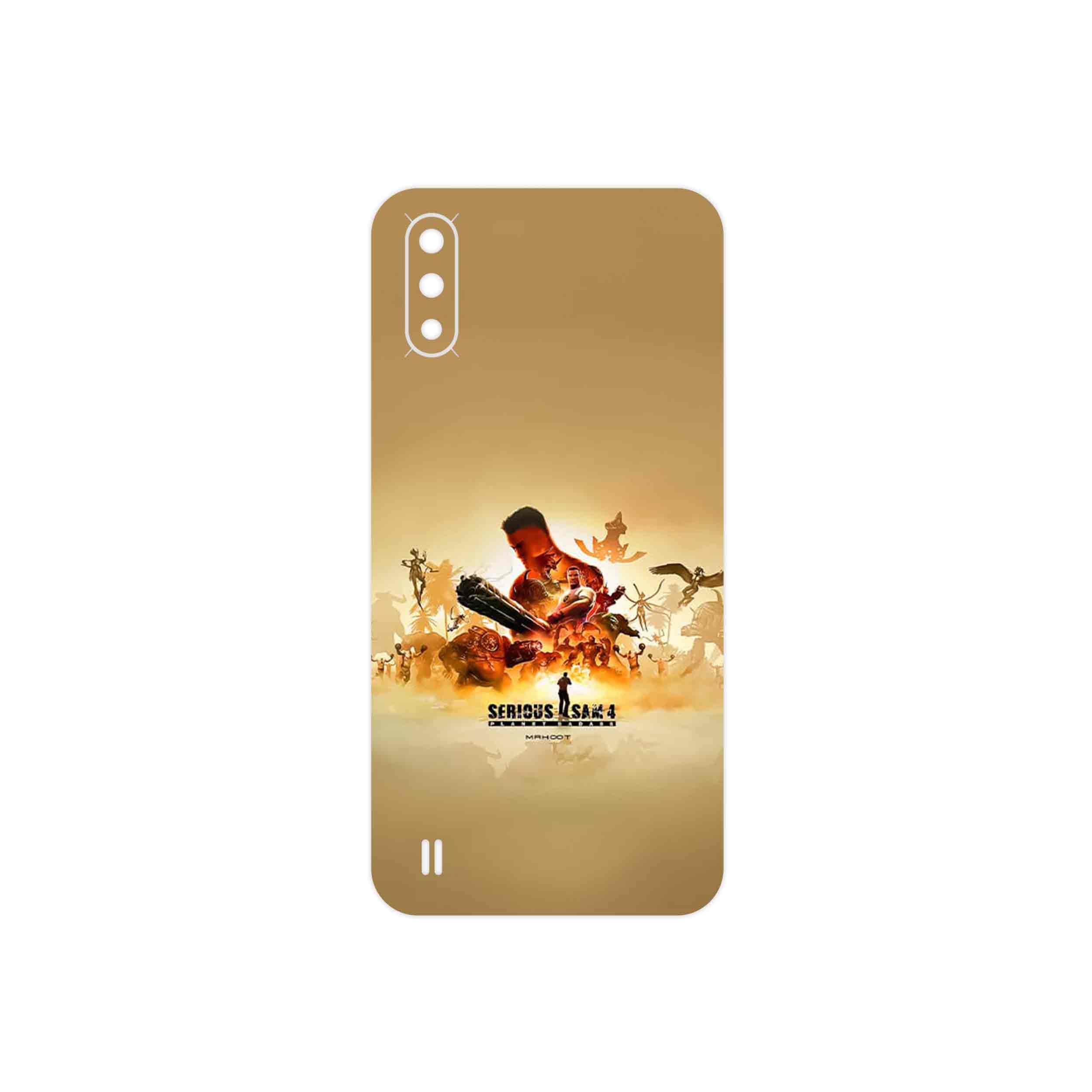 برچسب پوششی ماهوت مدل Serious Sam Game Series مناسب برای گوشی موبایل سامسونگ Galaxy A01