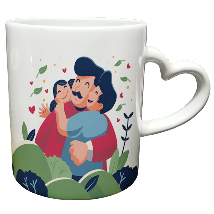 ماگ مدل دسته قلبی طرح روز پدر کد 23