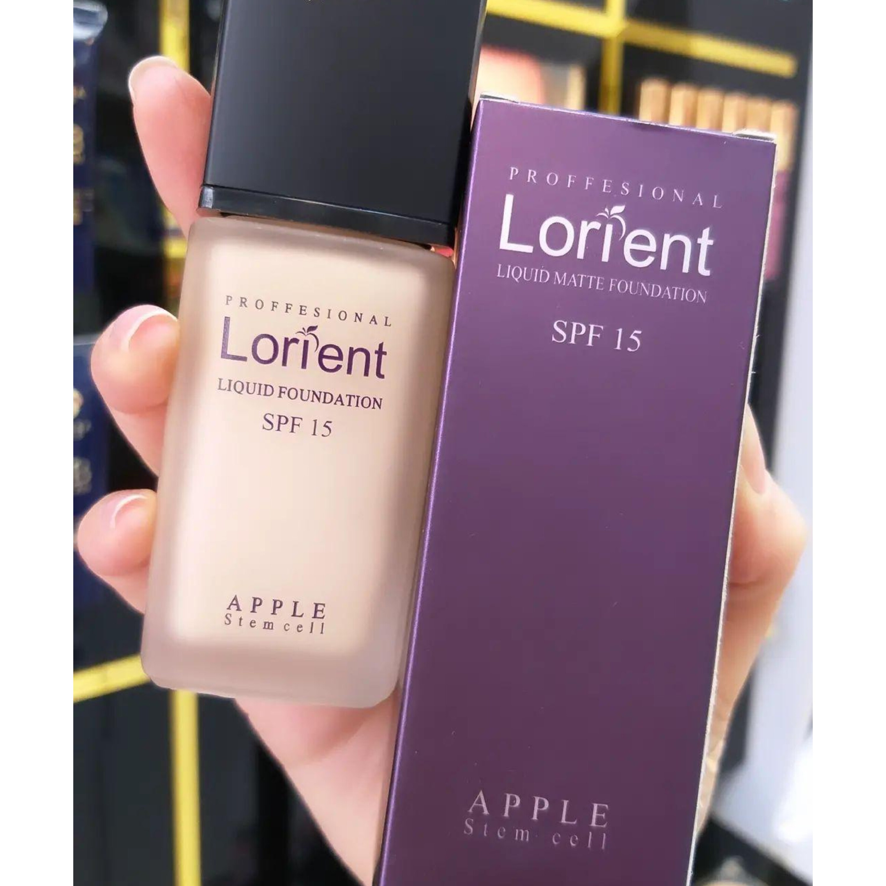 کرم پودر  شیشه ای SPF15 مات لورینت Lorient شماره Mf1