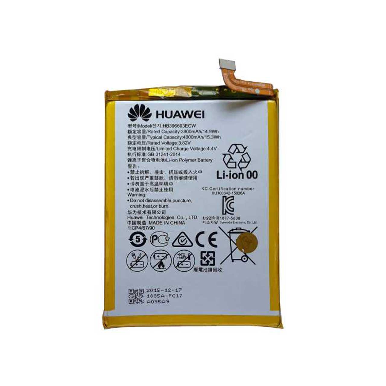 باتری تبلت مدل HB396693ECW ظرفیت 4000 میلی آمپر ساعت مناسب برای تبلت هوآوی Mate 8 Dual SIM