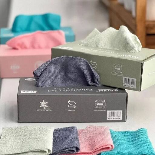 دستمال میکروفایبر جعبه ای