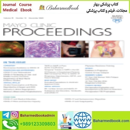 Mayo Clinic Proceedings Volume 95 Issue 1 to 12 2020 TRU