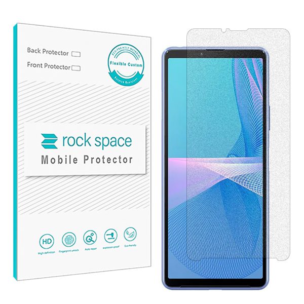 گلس سونی Xperia 10 III (اکسپریا 10 مارک 3 سونی) مدل نانو هیدروژل مات برند راک اسپیس کد S
