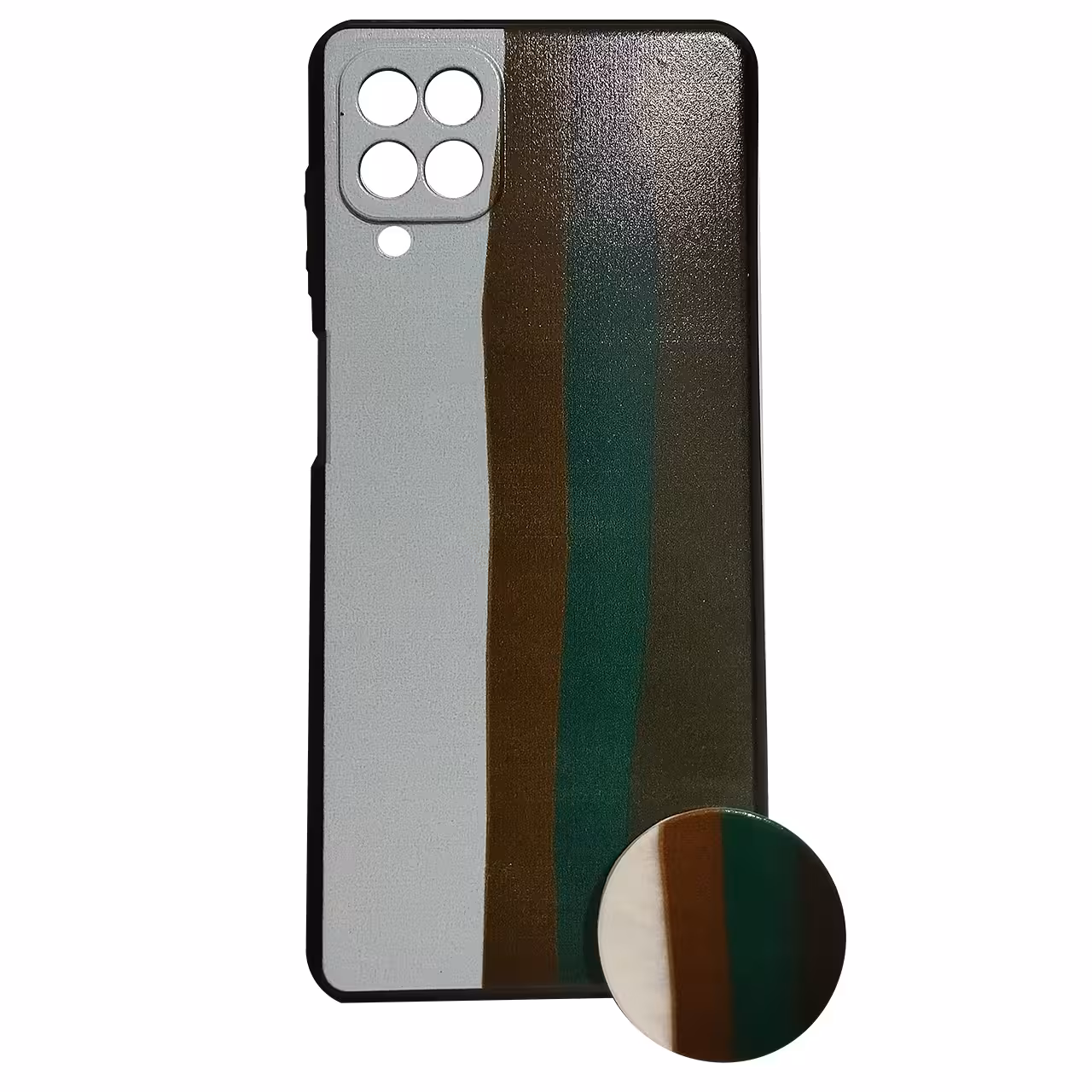 کاور کد 01721 مناسب برای گوشی موبایل سامسونگ Galaxy  A12 به همراه پایه نگهدارنده