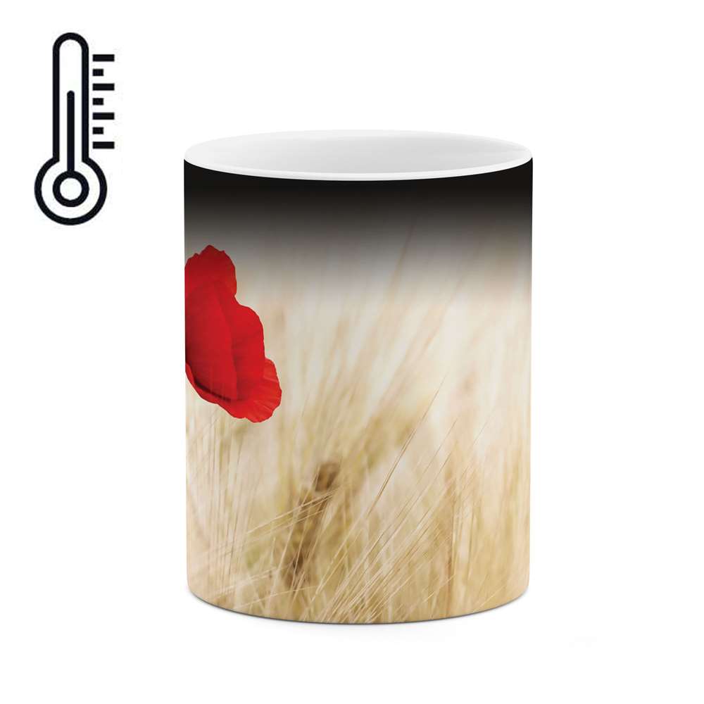 ماگ حرارتی طرح گل  مدل mgph01313