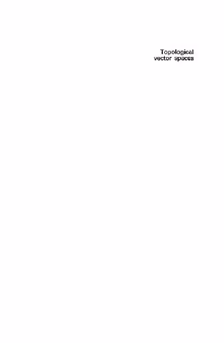 خرید و دانلود نسخه کامل کتاب Topological vector spaces