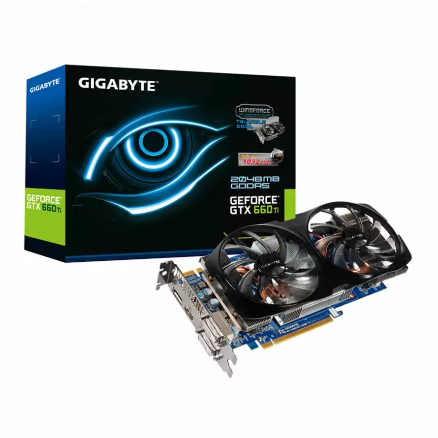 کارت گرافیک گیگابایت GTX 660 Ti WindForce 2X OC 2GB