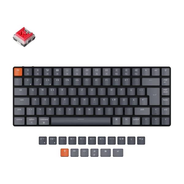 خرید کیبورد Keychron K3 RGB Red SW K3E1 با بهترین قیمت