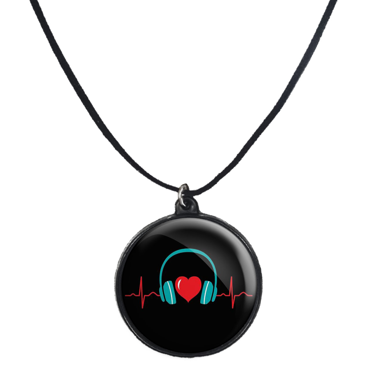 گردنبند پرمانه طرح موزیک کد pmb.3961 مدل دو طرفه