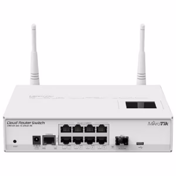 روتر بی سیم میکروتیک مدل CRS109-8G-1S-2HnD-IN - دوسو آی تی