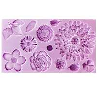 قالب مالد فوندانت مدل گل و برگ