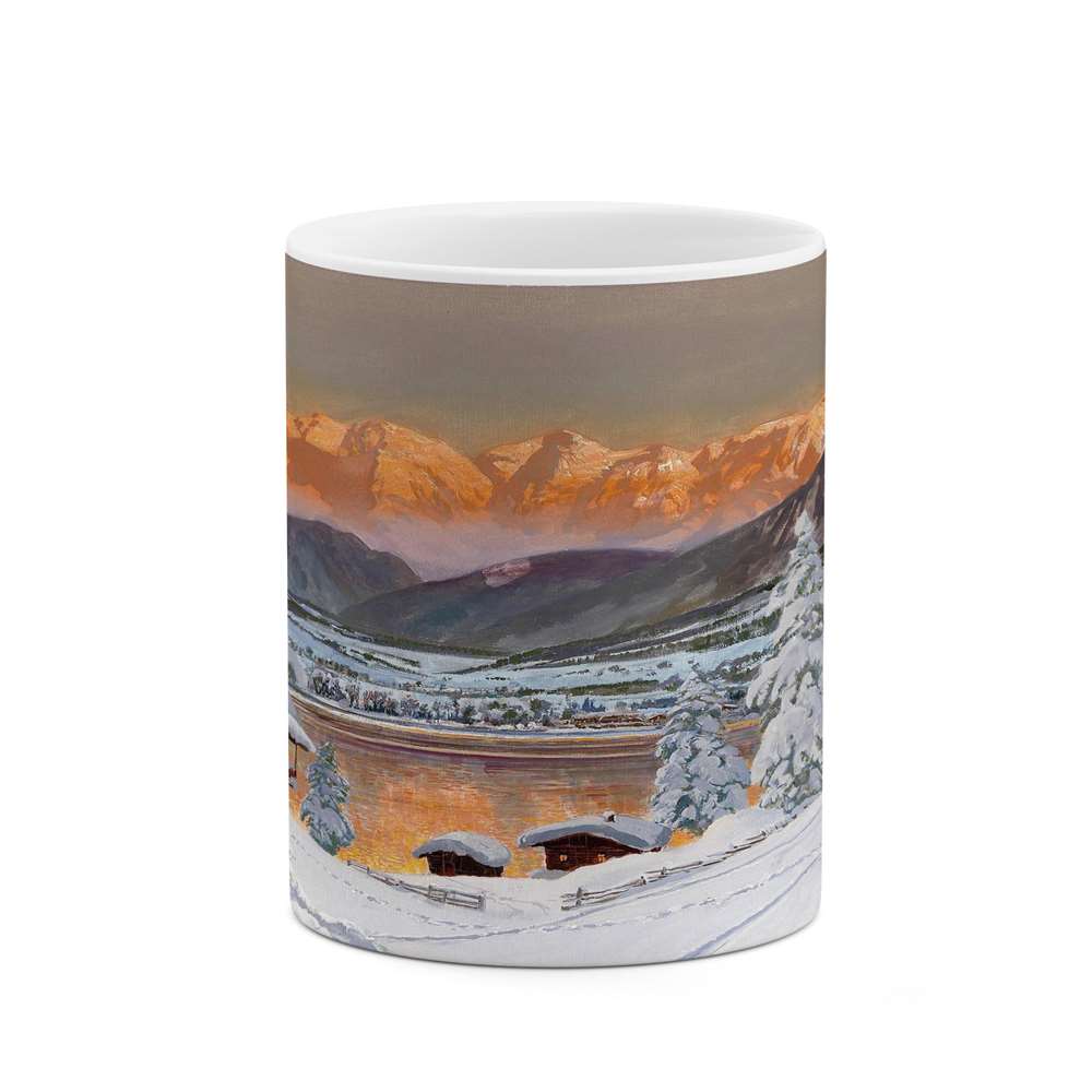 ماگ کاکتی طرح منظره برفی مدل mgs15083